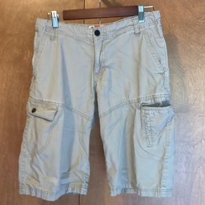 EUC youth’s tan lightweight cargo shorts - size 18 Regular